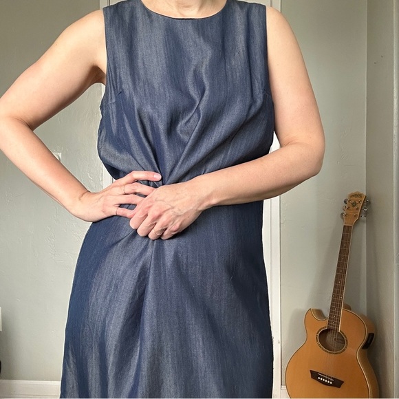 3/$20 GAP mini dress, denim-like fabric, size medium - Picture 2 of 10